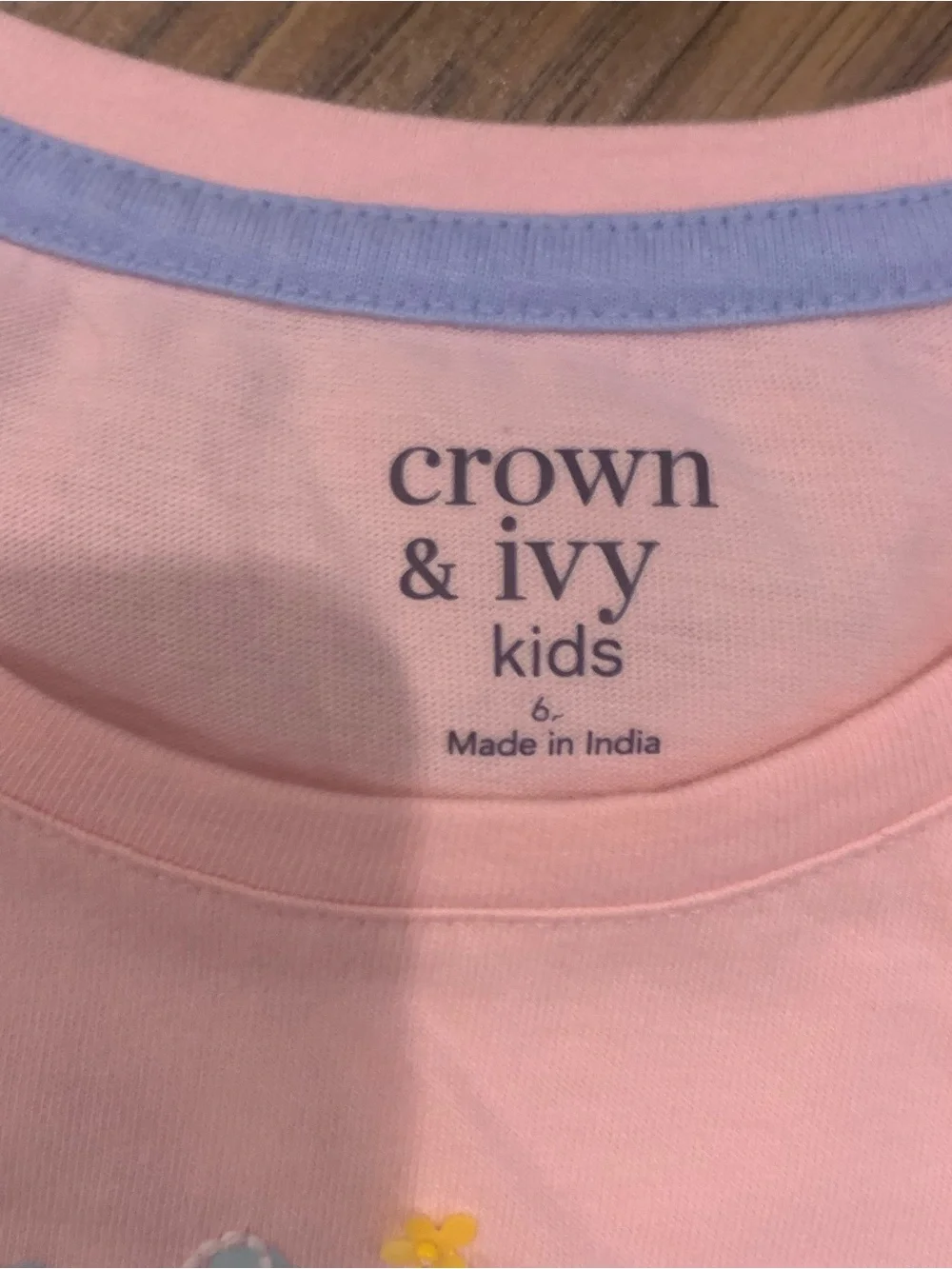 crown & ivy Pink Floral Graphic Tee